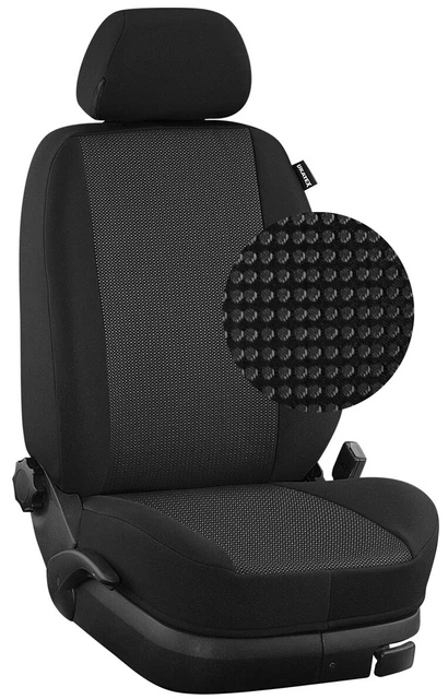 Protection Sièges Volkswagen Crafter Housses Siège Volkswagen Crafter II 2016-2024 - Sur Mesure 3 Places - Polyester Mousse PUR - Lavable Housses Sièges