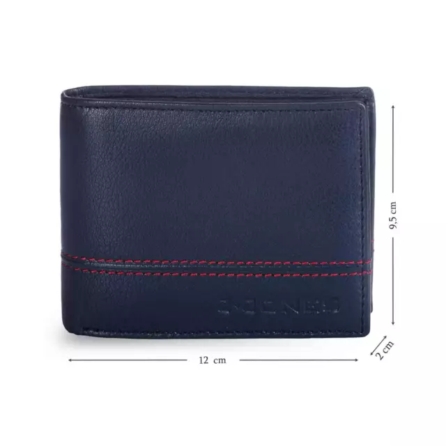 Cartera Hombre Billetera Rfid Para Monedero Piel Mujer Tarjetero Cuero Tarjetas 3