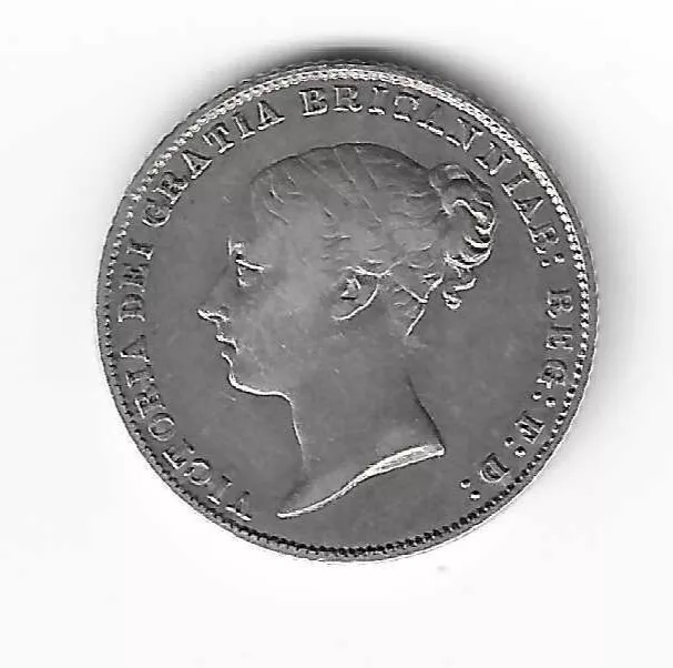 Victoria Silver Young Head 6d Six Pence 1864 GB Victorian British Coin