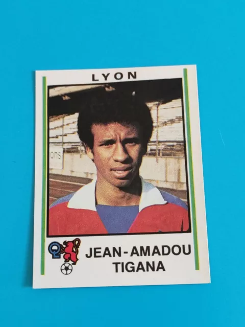 N°128 vignette Panini football 1981 - 81 équipe Lyon Jean tigana