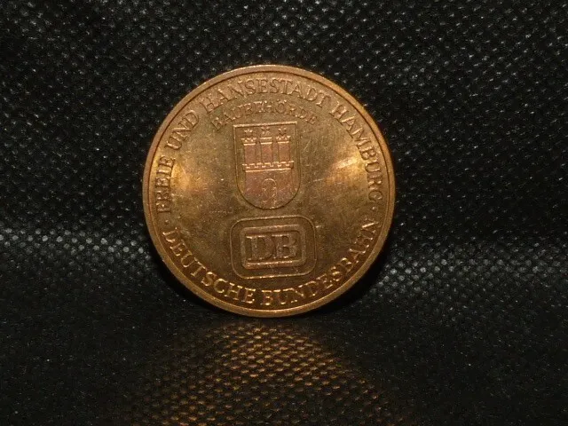 Medaille 10 Jahre Hamburg Verkehrsverbund  1975 DB