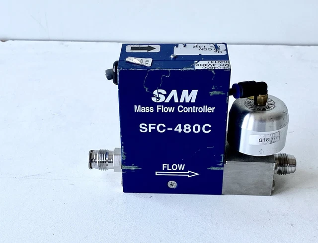 SAM Hitachi Metals SFC-480C Mass Flow Controller MFC 20 CCM HE