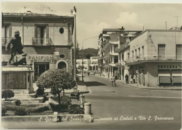 S.giorgio Del Sannio -Benevento -Monumento Ai Caduti E Via S.francesco
