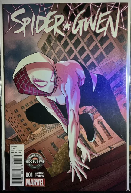 Spider-Gwen #1, Gamestop Exclusive Variant, Marvel 2015, Mike McKone