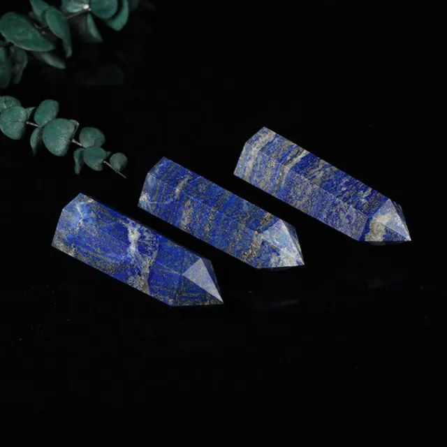 50-60mm Raw Natural Lapis Lazuli Quartz Crystal Point Wand Stone Obelisk Healing