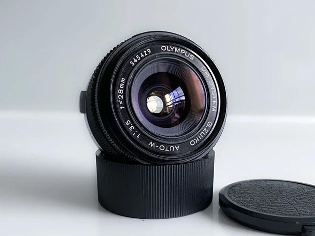 Olympus G Zuiko Auto-W 28mm F3.5 Wide Angle OM-System OM Mount Lens