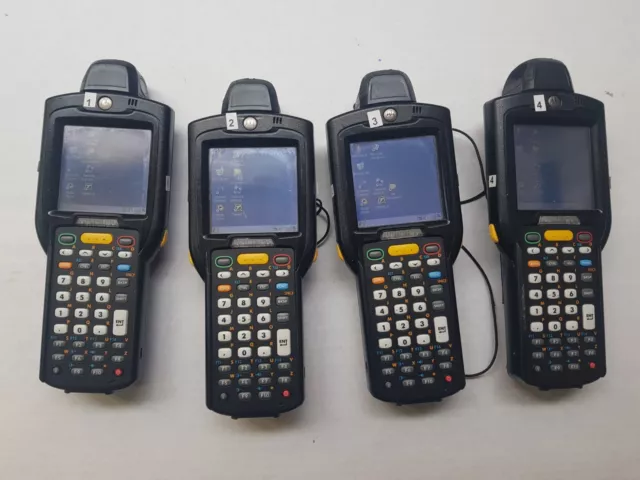 4 x Used Zebra Motorola Symbol MC3190 CE6.0 P/N: MC3190-RL3S04E0A Lot #1268