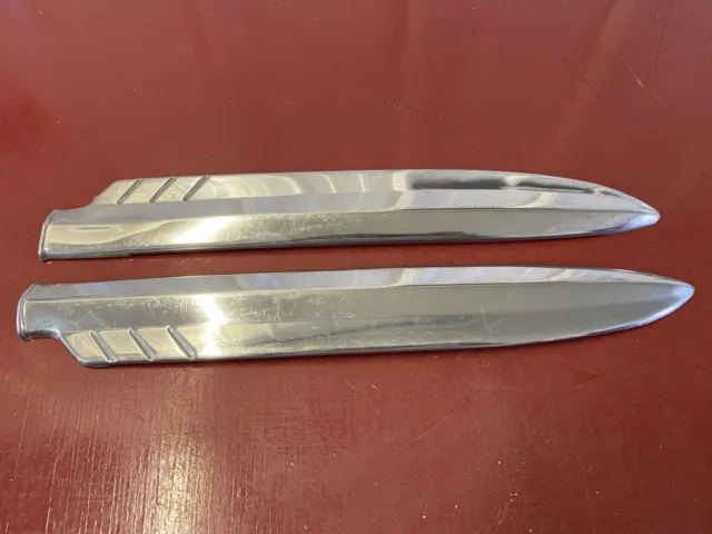 Front Fender Molding Spear Pair For 1952 Ford