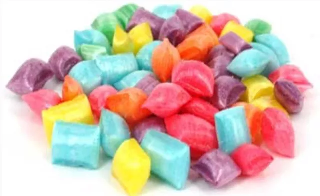 475g TINY TOTS ROCK CANDY HARD BOILED SMALL RAINBOW BULK LOLLIES WEDDING FAVOURS