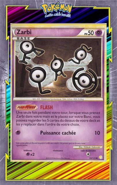 Zarbi - HS:HeartGold SoulSilver - 55/123 - Carte Pokemon Française
