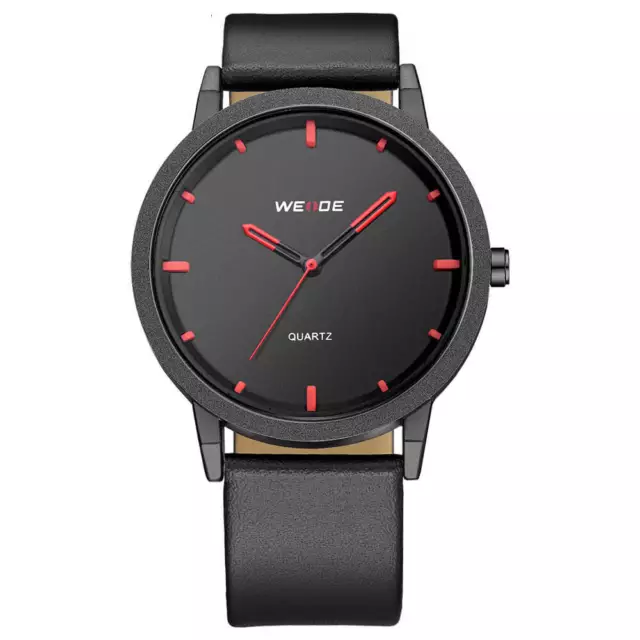 OROLOGIO UOMO WEIDE 2305 XXL 3 Fusi Orari Bracciale Pelle Water