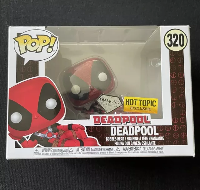 Funko Pop! Marvel Deadpool #320 Diamond Collection Hot Topic Exclusive