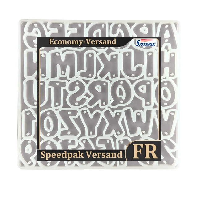 Resin Molds - Number Alphabet Silicone Mould for DIY Keychain Pendant Jewelry Ho