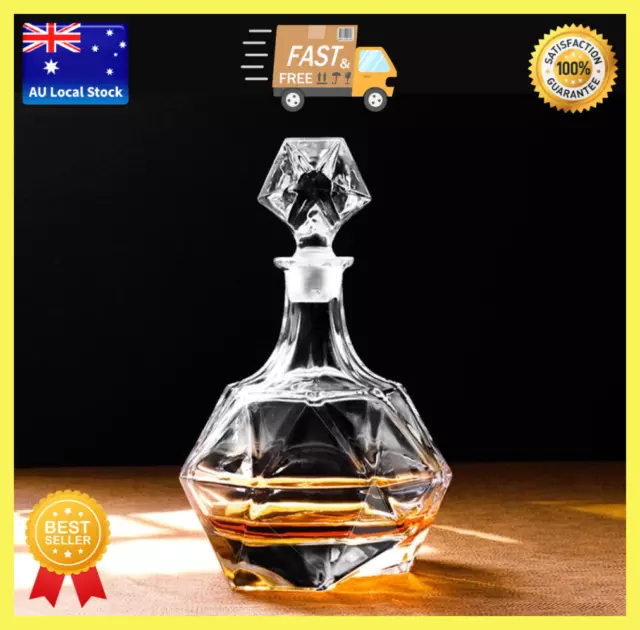 Persian Design Glass Whisky Decanter Bar Bottle Wine Carafe Tequila Vodka 800ml
