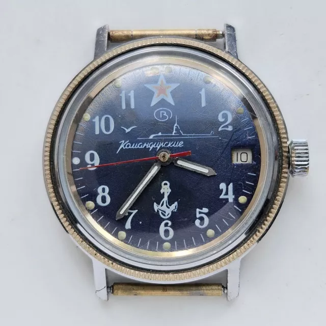 Vintage Vostok 2409A Amphibia muñecas reloj hombre ruso wostok komandirskie