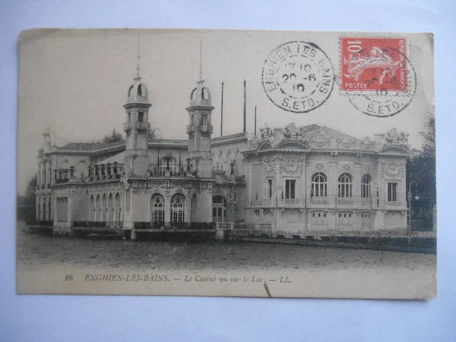 CPA "Enghien les Bains - Le casino vu sur le lac"