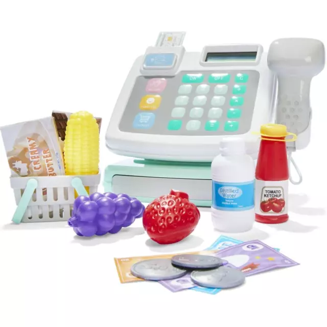 Kids Cash Register Toy Pretend Play Shops Electronics Checkout Till Baby Fun