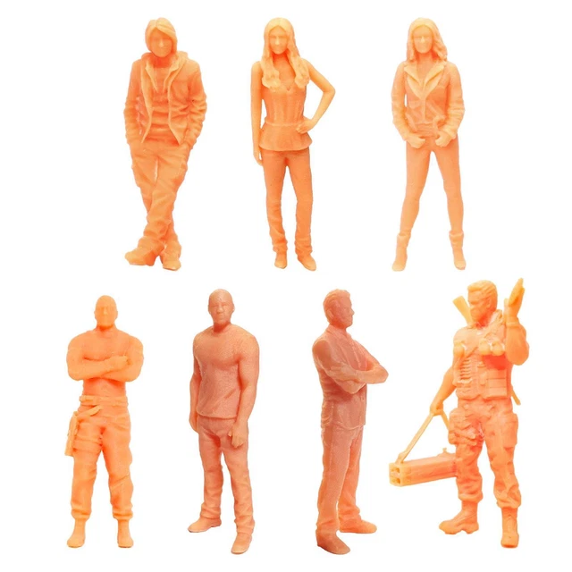 64 Scale Model 1/64 SCALE PEOPLE Figure for Diorama Architectural Building Miniature ...