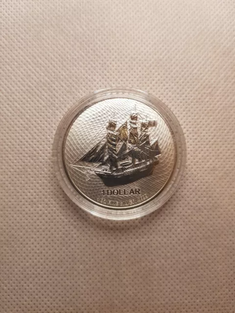 2021 Cook Islands Bounty 1oz 9999 Silver $1 Dollar Coin