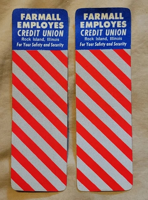 RARE VINTAGE Lot *ORIGINAL* FARMALL DECAL DOOR REFLECTORS 1970’s? IH McCormick