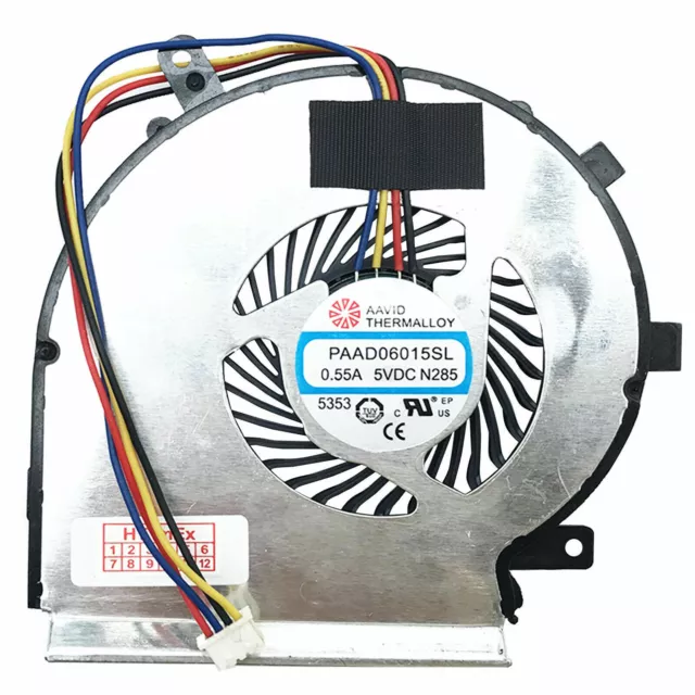 PAAD06015SL Ventilateur Fan CPU Fan Pour MSI GE72 GE62 MS-179B N366 N402 4-PIN