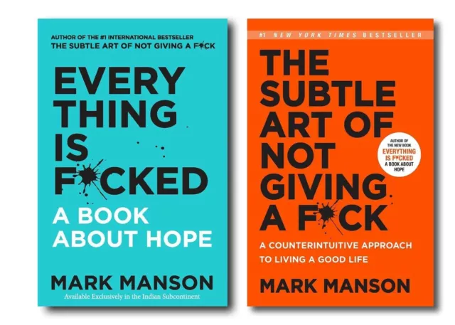 Everything is Fucked and Subtle Art of Not Giving a Fuck Combo BRANDNEW BOOK