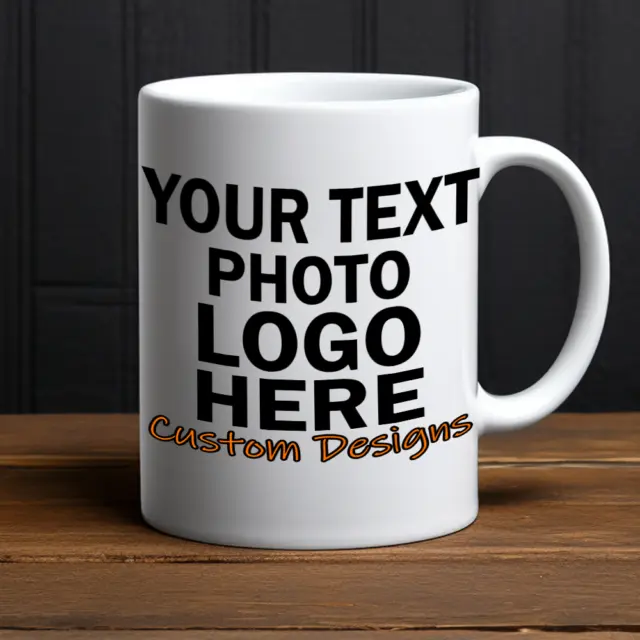 Personalised Mug Photo Custom Cup Design Name Text Valentines Eid Gift Birthday