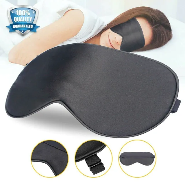 Eye Mask Sleeping Blindfold Travel Sleep soft 3D Memory Foam Shade Cover Padded