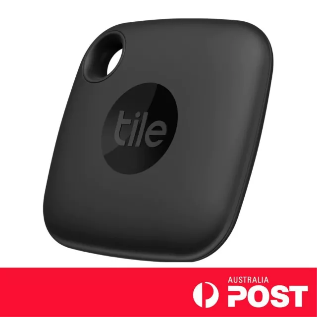 Genuine 2023 Tile Mate Bluetooth Tracker Water Resistant 3 Year Battery Black