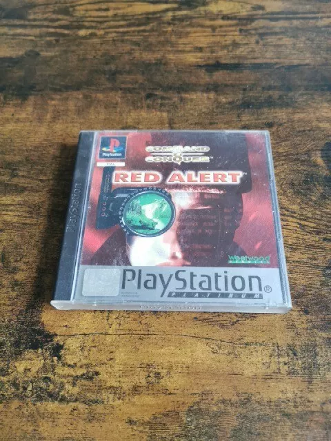 Command & Conquer Red Alert Platinum Sony PlayStation 1 PS1 Complete Video Game