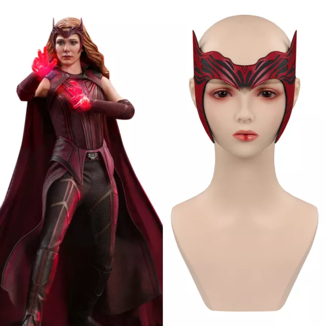 SCARLET WITCH MASK Cosplay PU Masks Helmet Masquerade Halloween Party ...