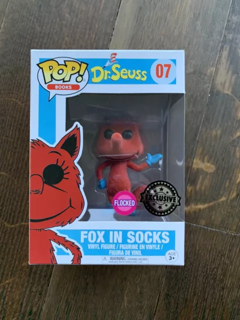 Pop Funko - Dr. Seuss - Fox In Socks - Exclusive - Flocked - Comme neuf