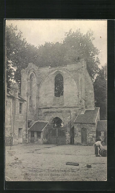 CPA Herivaux, Cote Nord-est des Ruines XIIIe Siecle