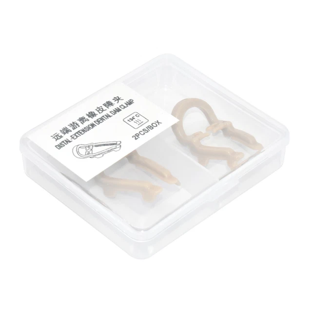 Distal Extension Dental Rubber Dam Clamp Sheet Barrier Clips Long Short 2Pcs/Box