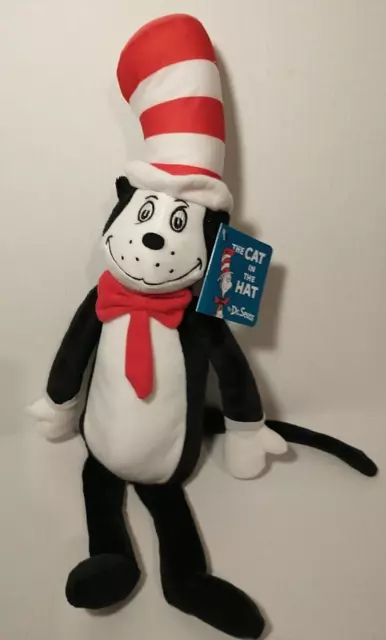 THE CAT IN THE HAT Plush Stuffed Animal 19" Tall Kohls Cares Dr. Seuss B12