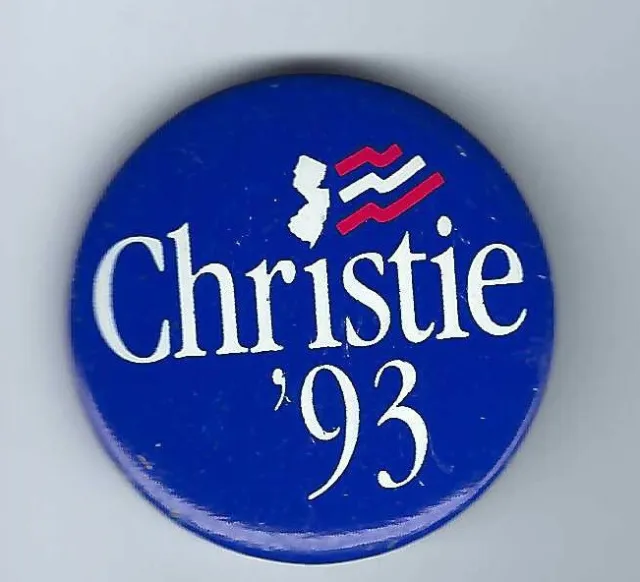 Christie Todd Whitman New Jersey (R) Governor 1993-2001 Woman political button