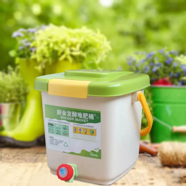 12L Fermentation Barrel Container Indoor Compost Bin for Kitchen Scraps