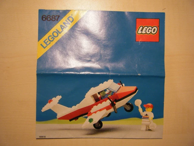 LEGO 6687 AIRPLANE Propeller Machine Airfield Building Plan ...