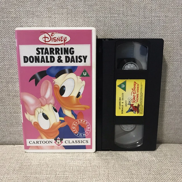 DISNEY CARTOON CLASSICS Starring Donald & Daisy - Vhs Video - Vintage £ ...