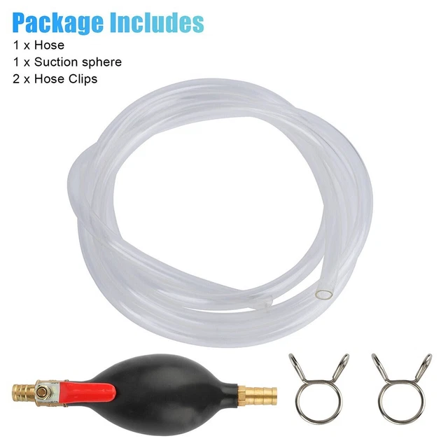 HASSLE FREE GASOLINE Siphon Pump with Fast Extraction Suitable for All ...