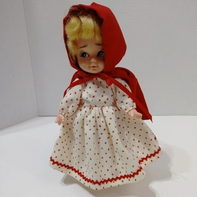 Vintage Little Red Riding Hood 9" Doll  No Box