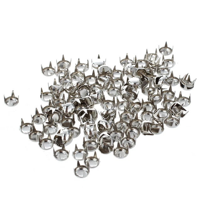 100 x 6 mm metallo tondo punk rivetto E3A2A2