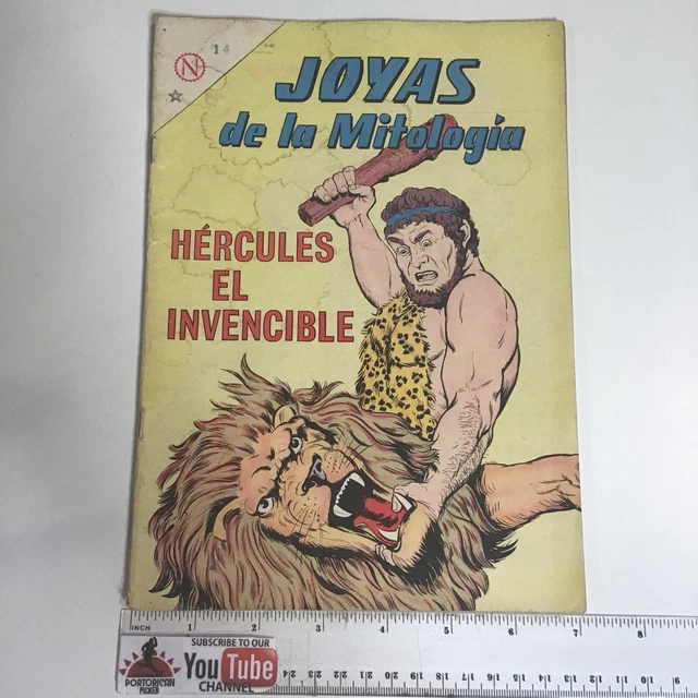 1964 Spanish Comics Joyas De La Mitologia #14 Hercules Invencible Novaro Mexico