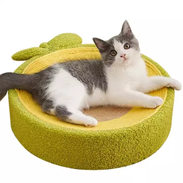 Cat Kitten Scratching Board Fruit Design Scratcher Pad Post Toy` Furniture U1I5