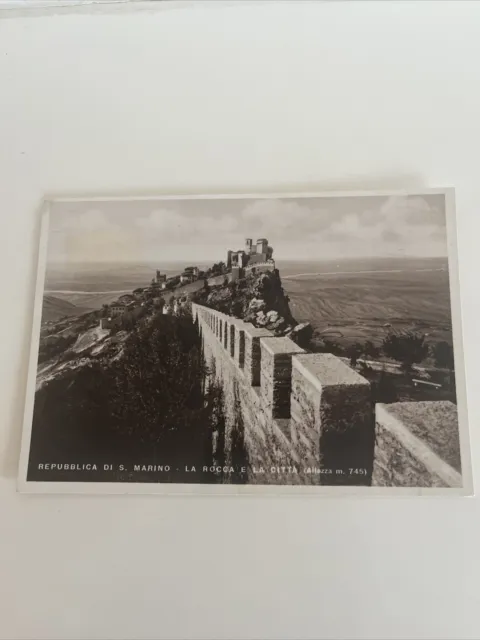 Cartolina Repubblica di San Marino - Panorama della Città BIANCO NERO ANNI 40