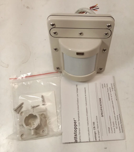 Legrand WATTSTOPPER CB-100 Occupancy Sensor Passive Infrared 24 VDC