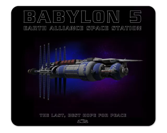 Babylon 5 Space Station 1/4" Thick Mousepad