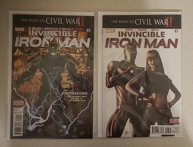 Invincible Iron Man #7 & #9 Cameo And 1st Riri Williams/Ironheart 1st print