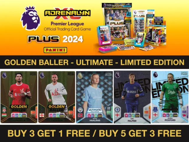 Panini Adrenalyn Xl Plus 2024 Premier League Golden Baller Ultimate & Le/Les