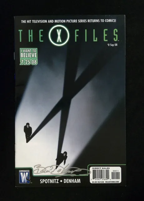 X-Files #0  DC/Wildstorm Comics 2008 VF+  SIGNED BRIAN DENHAM